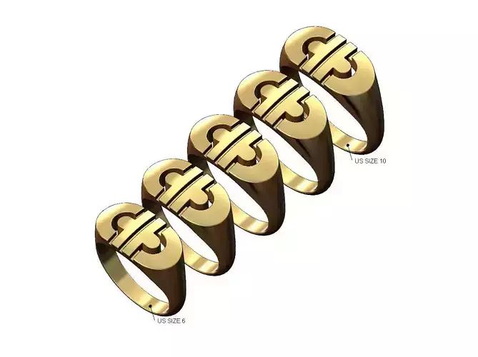 Fashion brand dome signet ring US sizes 6to10