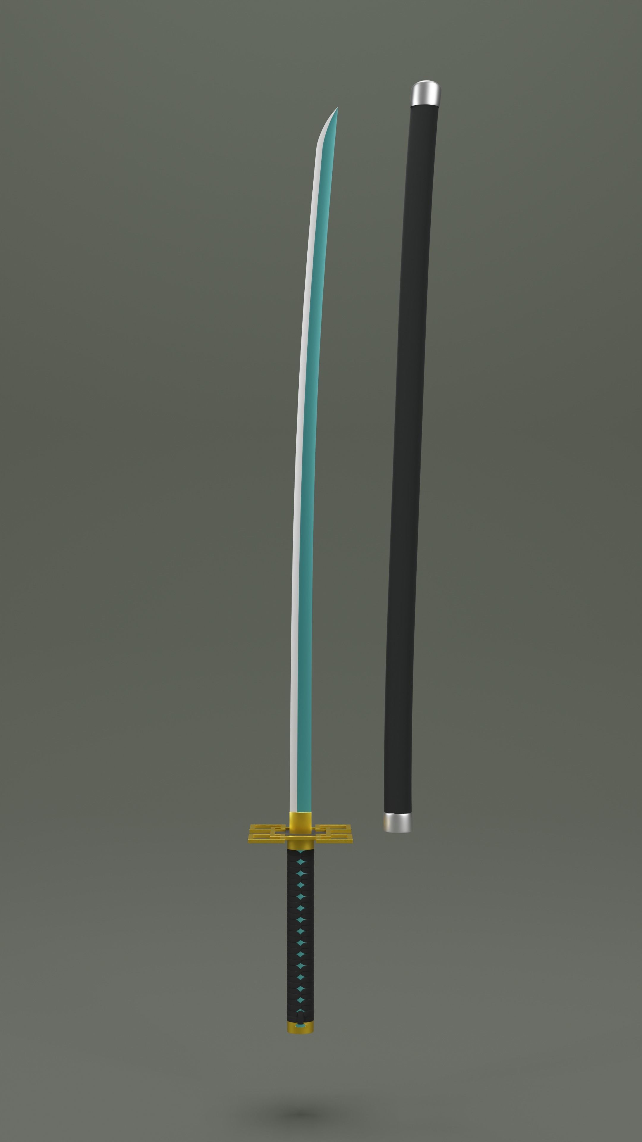 Demon Slayer Tokito Sword - Kimetsu No Yaiba 3D print model 3D print model_3