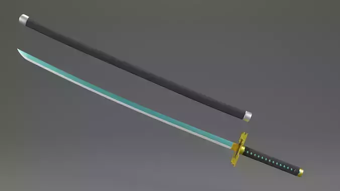 Demon Slayer Tokito Sword - Kimetsu No Yaiba 3D print model 3D print model