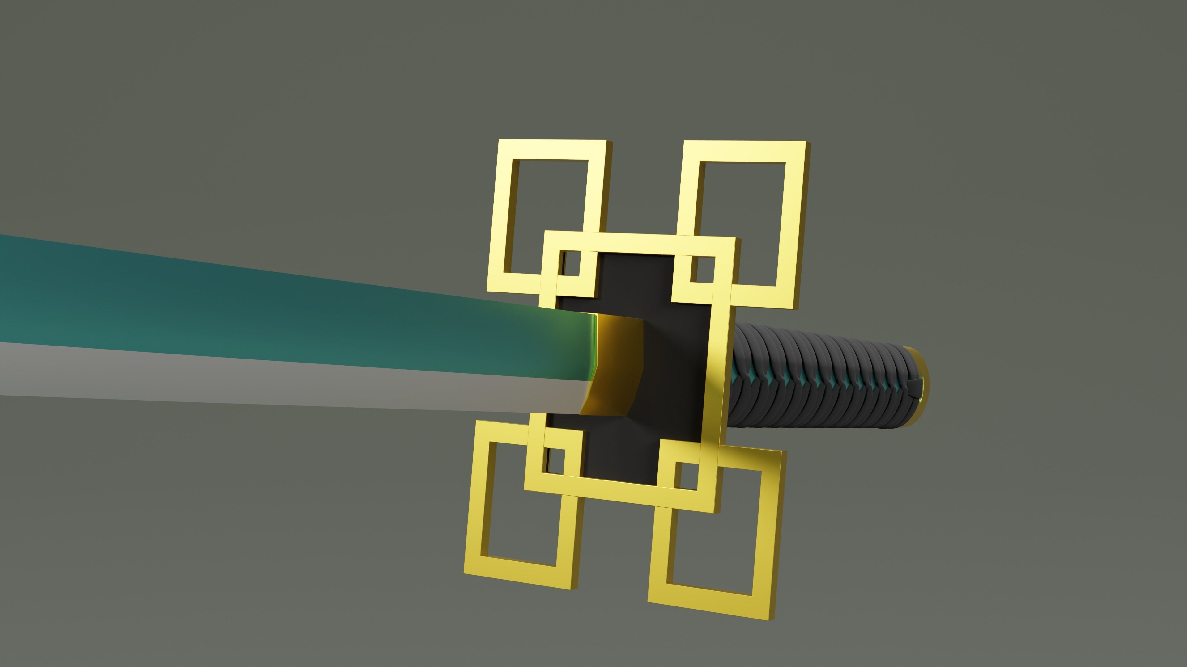 Demon Slayer Tokito Sword - Kimetsu No Yaiba 3D print model 3D print model_4