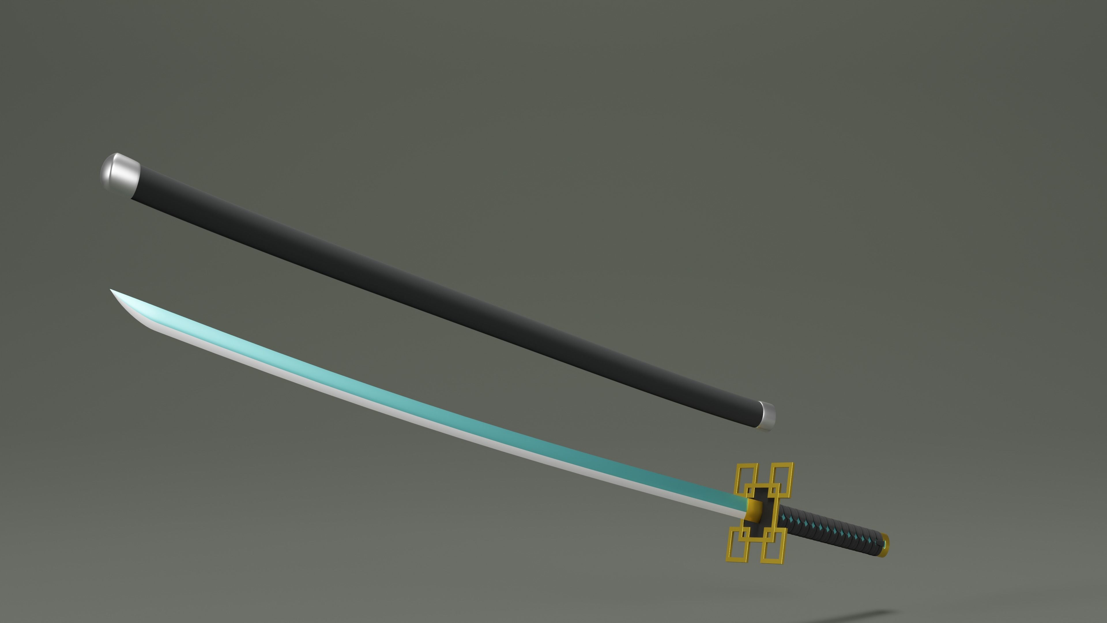 Demon Slayer Tokito Sword - Kimetsu No Yaiba 3D print model 3D print model_1