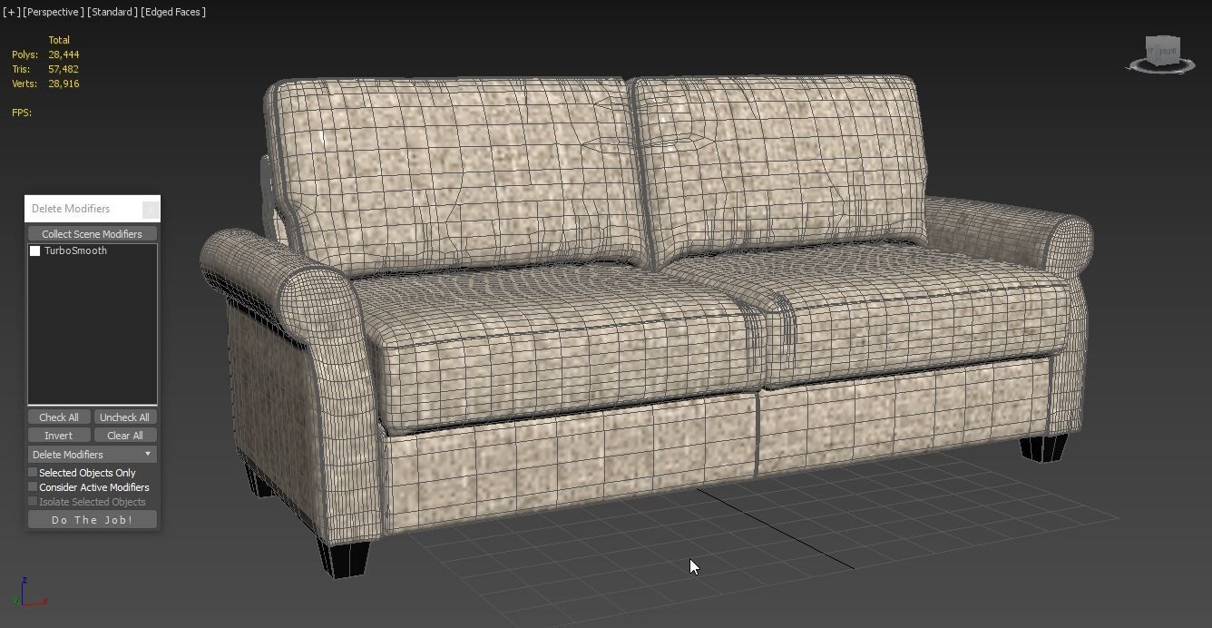ZINUS Josh Sofa Couch 3D model_3
