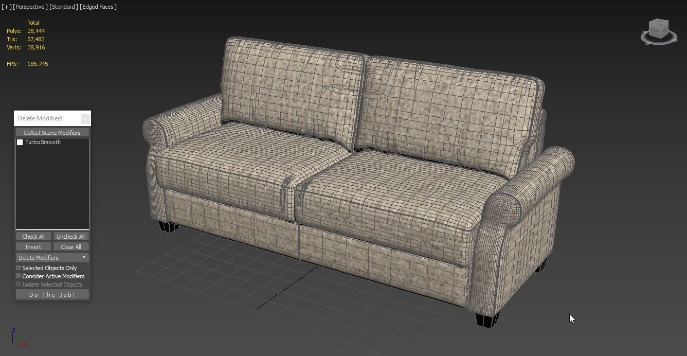 ZINUS Josh Sofa Couch 3D model_6