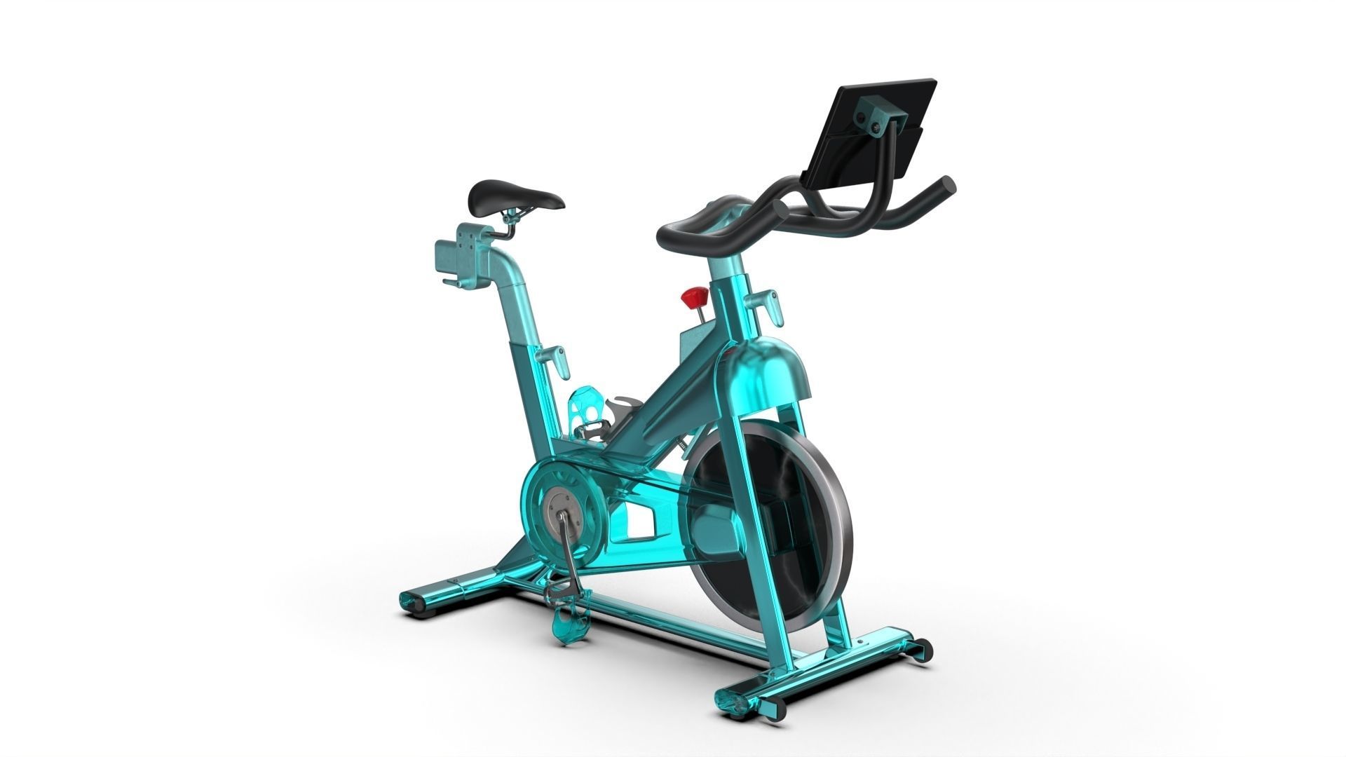 Studio Bike Pro Low-poly 3D model_12