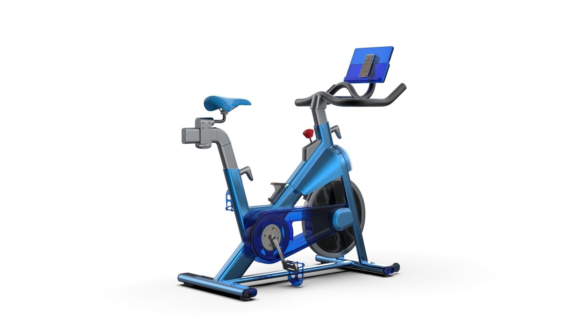 Studio Bike Pro Low-poly 3D model_6