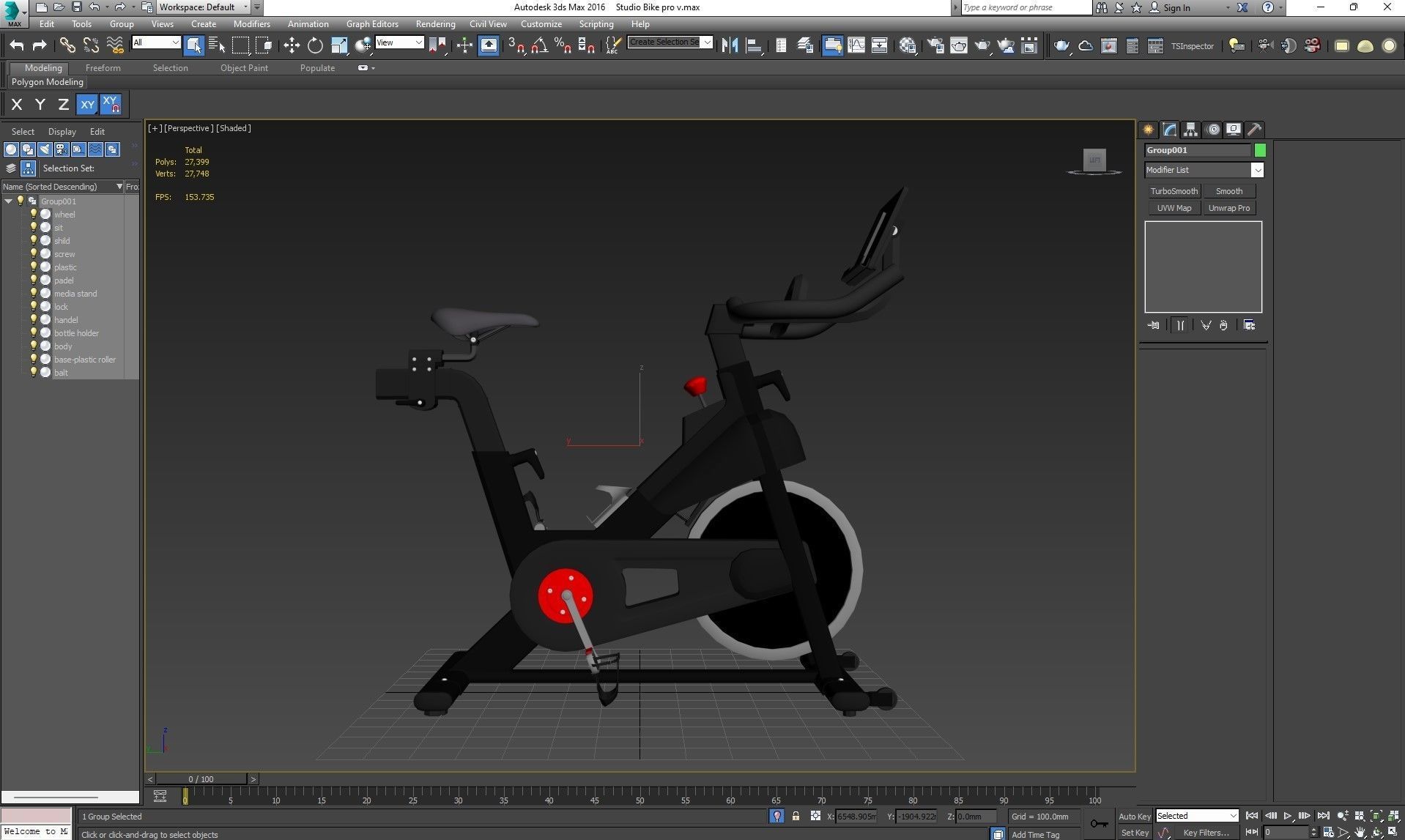 Studio Bike Pro Low-poly 3D model_25