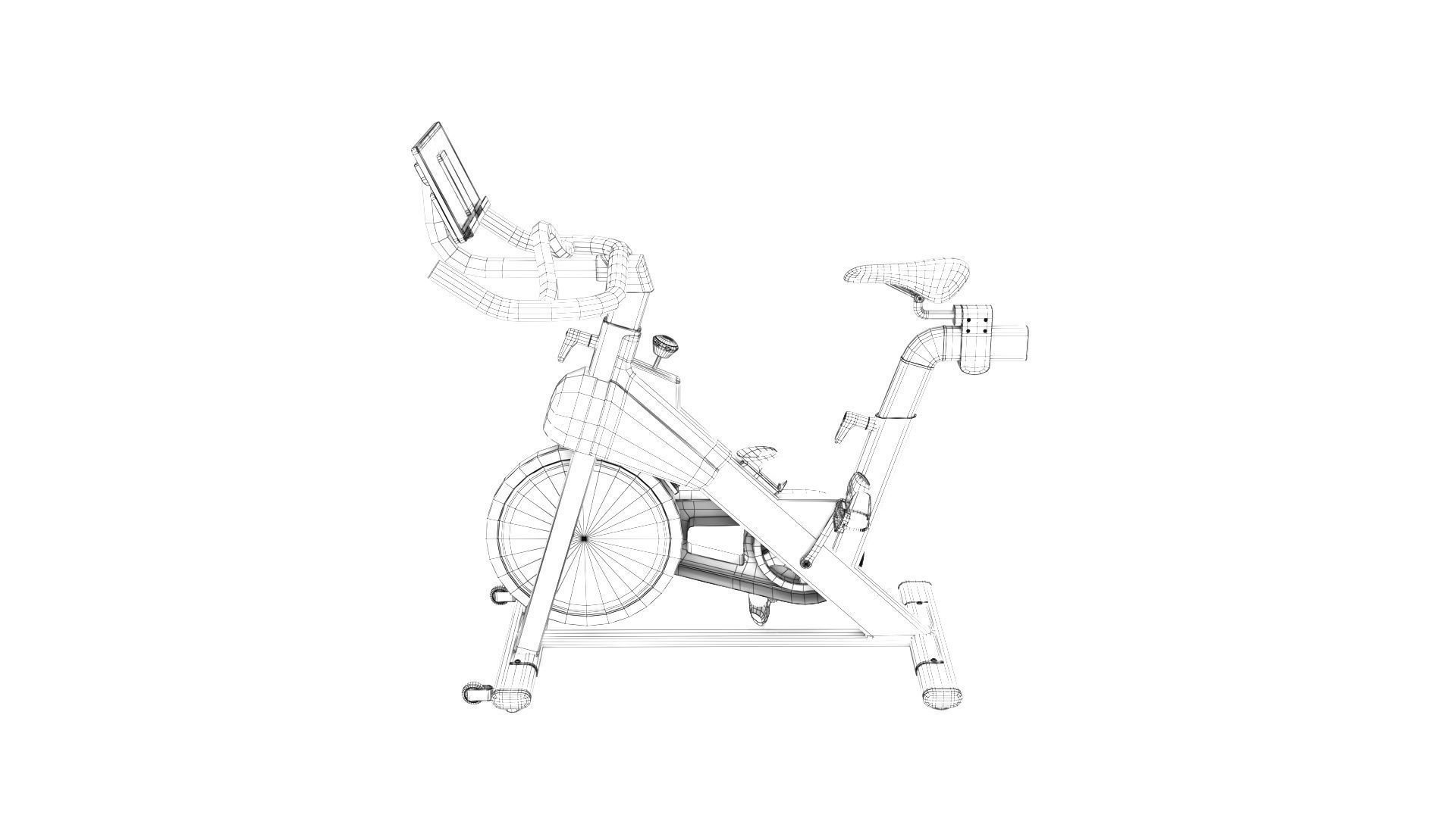 Studio Bike Pro Low-poly 3D model_21