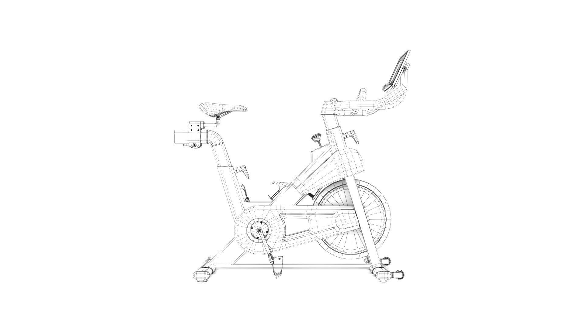 Studio Bike Pro Low-poly 3D model_15