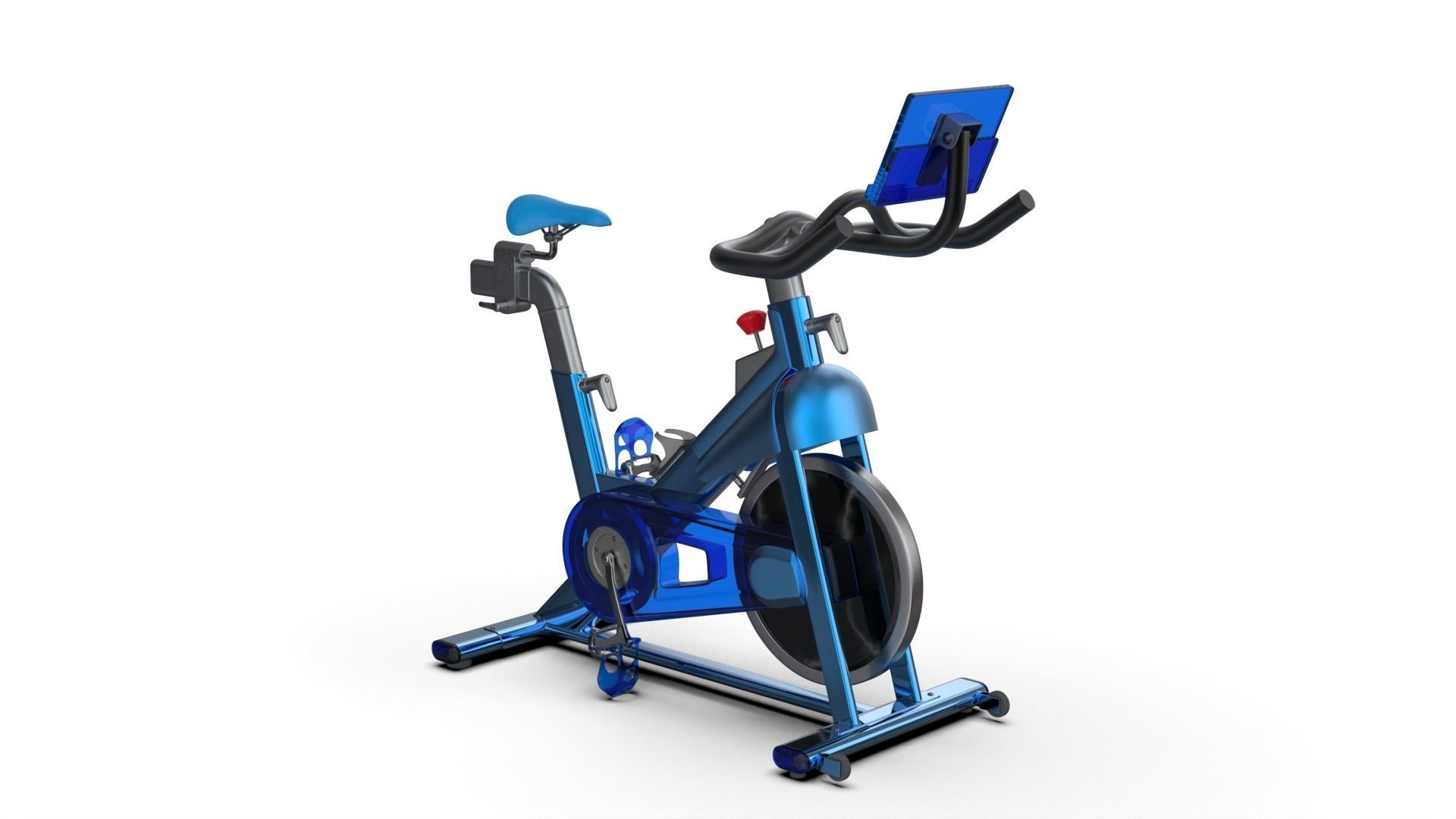 Studio Bike Pro Low-poly 3D model_7