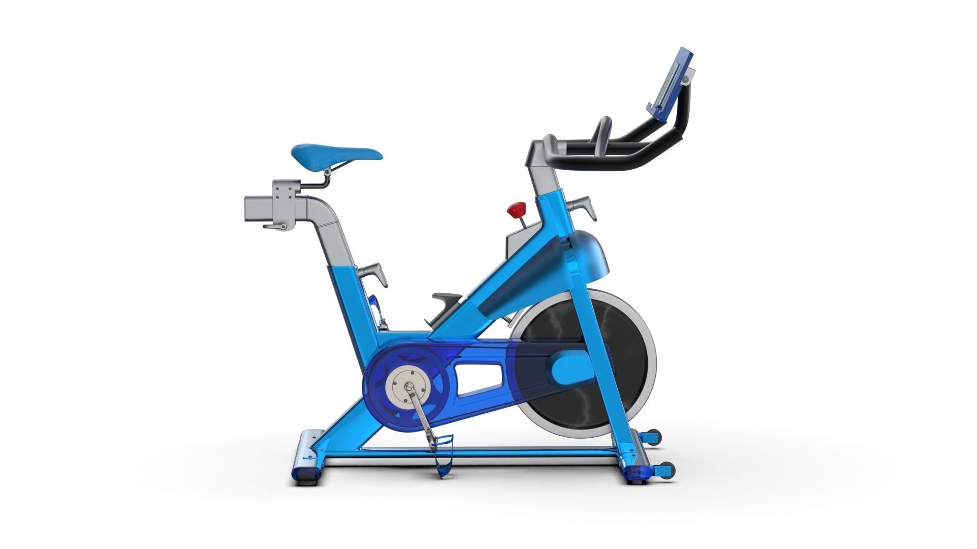 Studio Bike Pro Low-poly 3D model_8