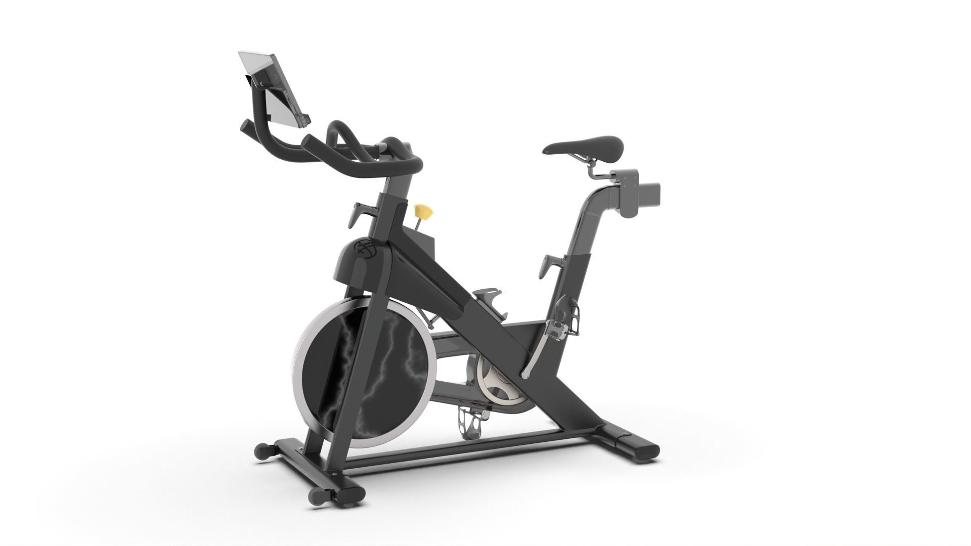 Studio Bike Pro Low-poly 3D model_4