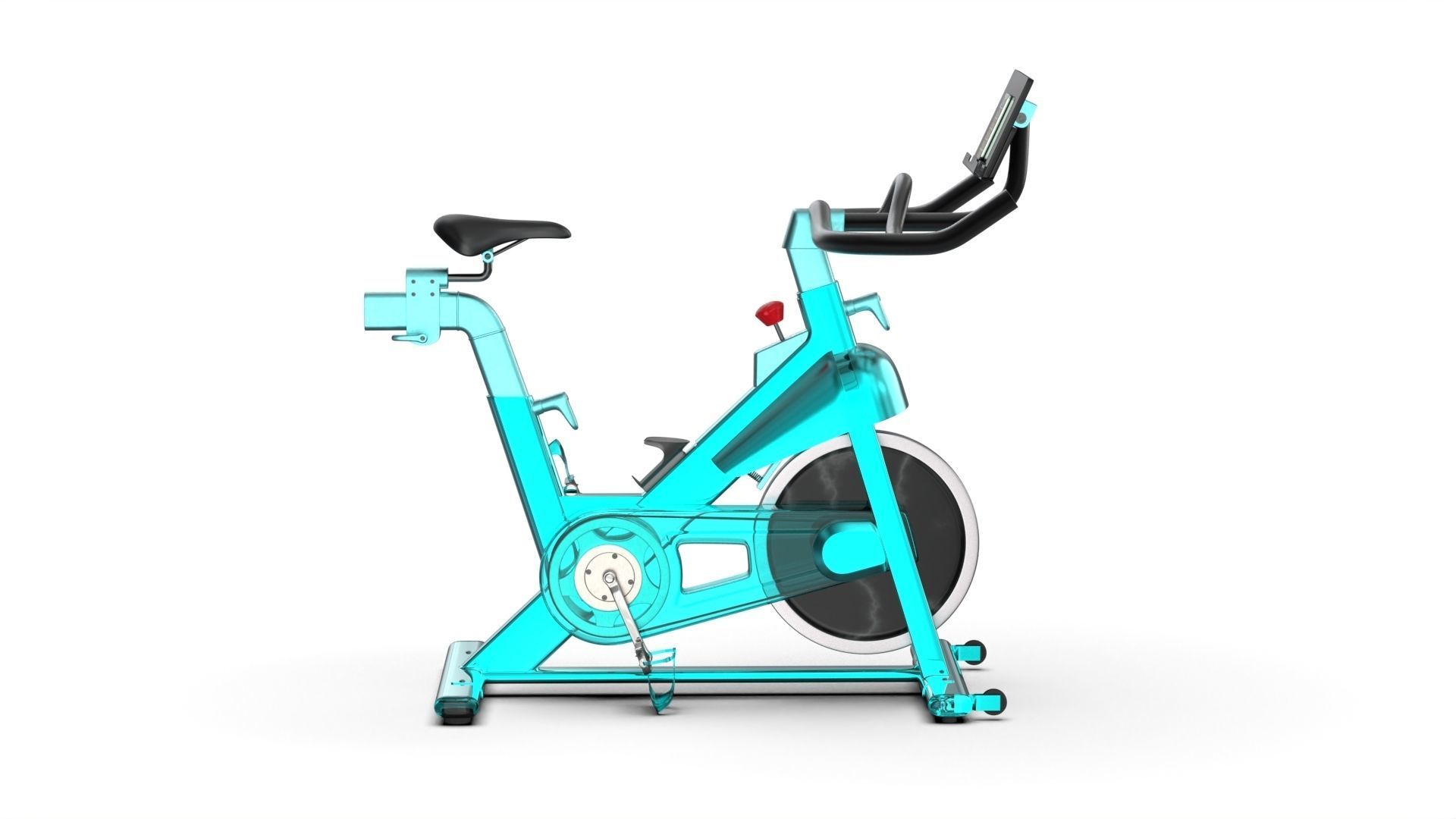 Studio Bike Pro Low-poly 3D model_13