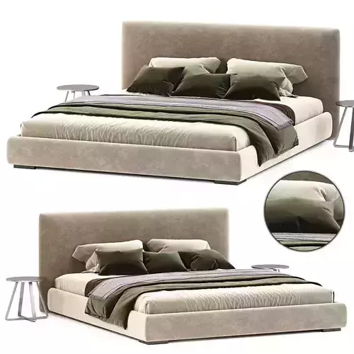 Meridiani Scott Bed 3D model