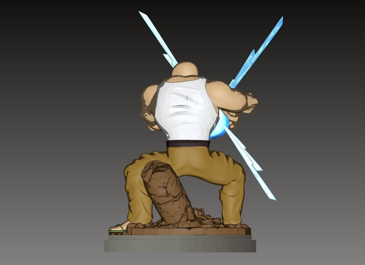 Master Roshi Buffed figure from Dragon Ball Super 3D print model 3D print model_2