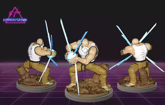 Master Roshi Buffed figure from Dragon Ball Super 3D print model