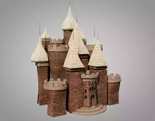 Castle Low-poly 3D model