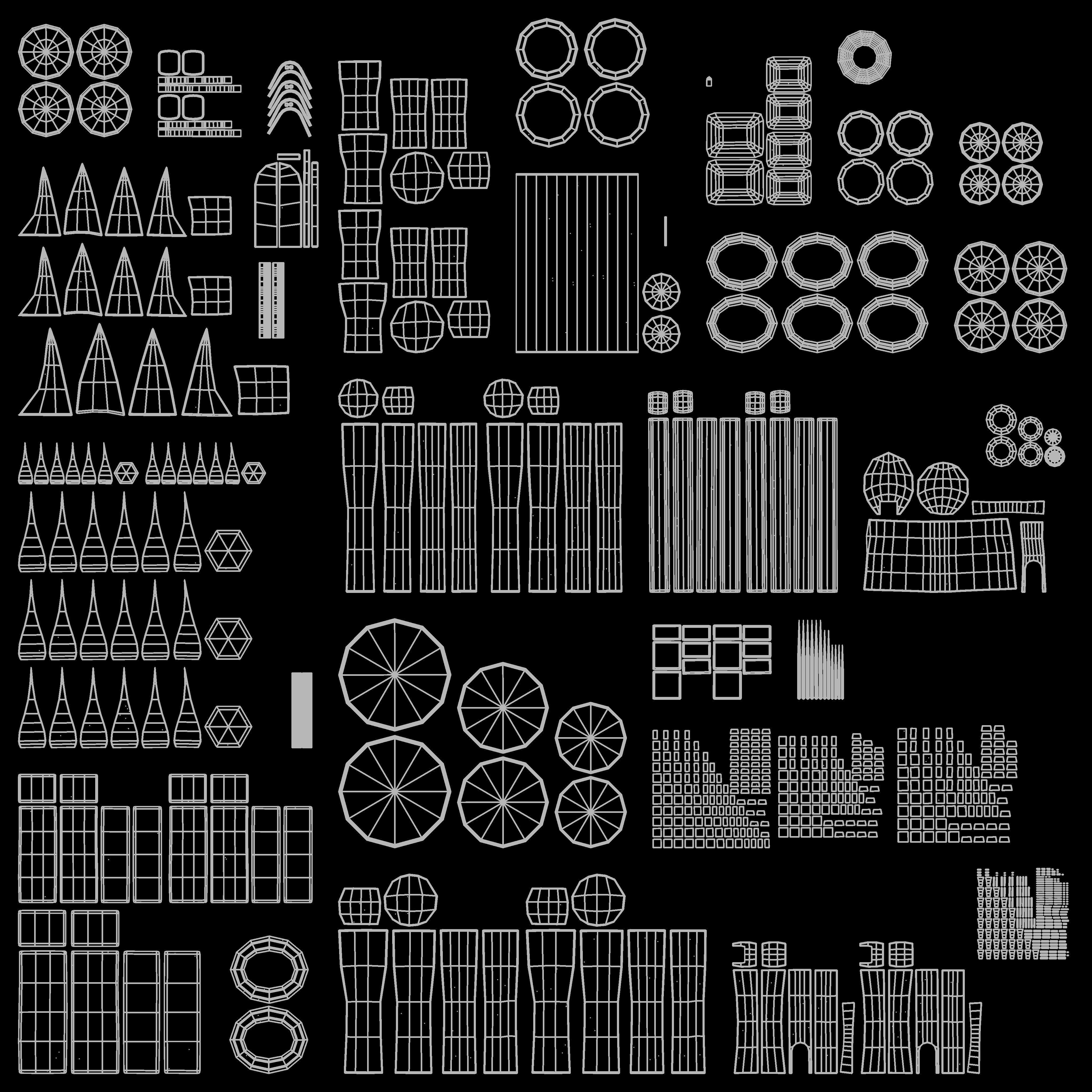 Castle Low-poly 3D model_13