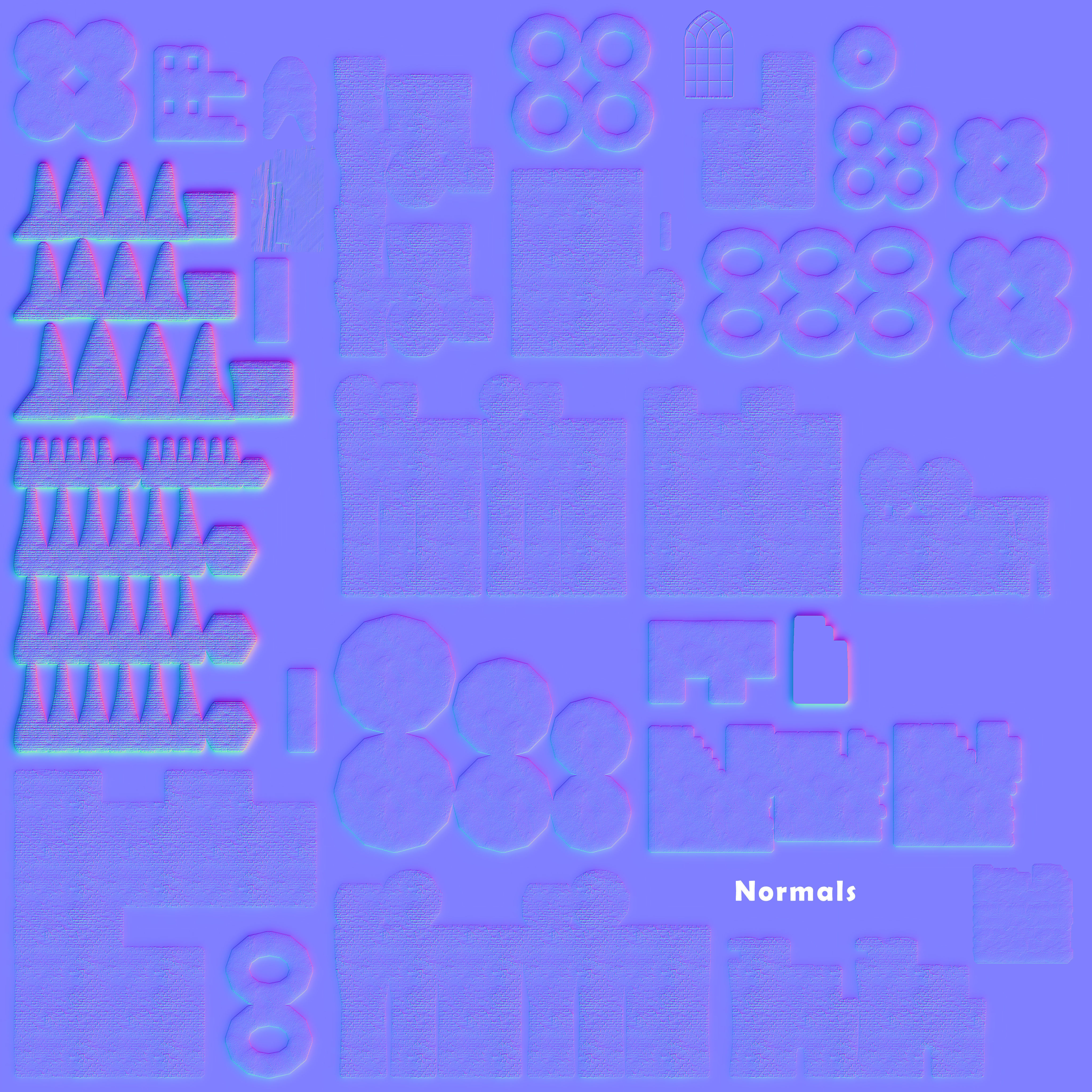 Castle Low-poly 3D model_11