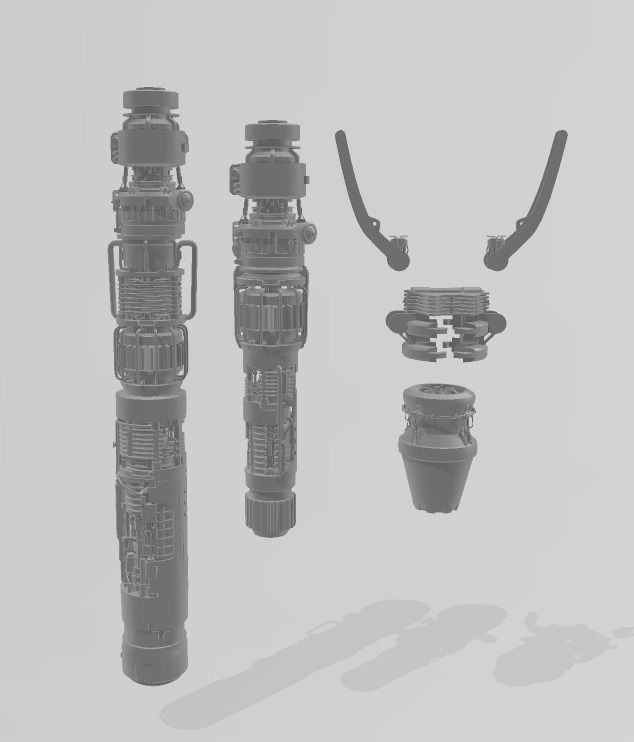 Jedi Survivor Assembly lightsaber 3D print model_1