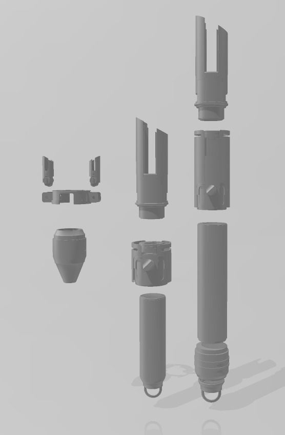 Jedi Survivor Patience lightsaber 3D print model_2