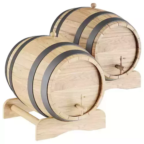 wooden barrel