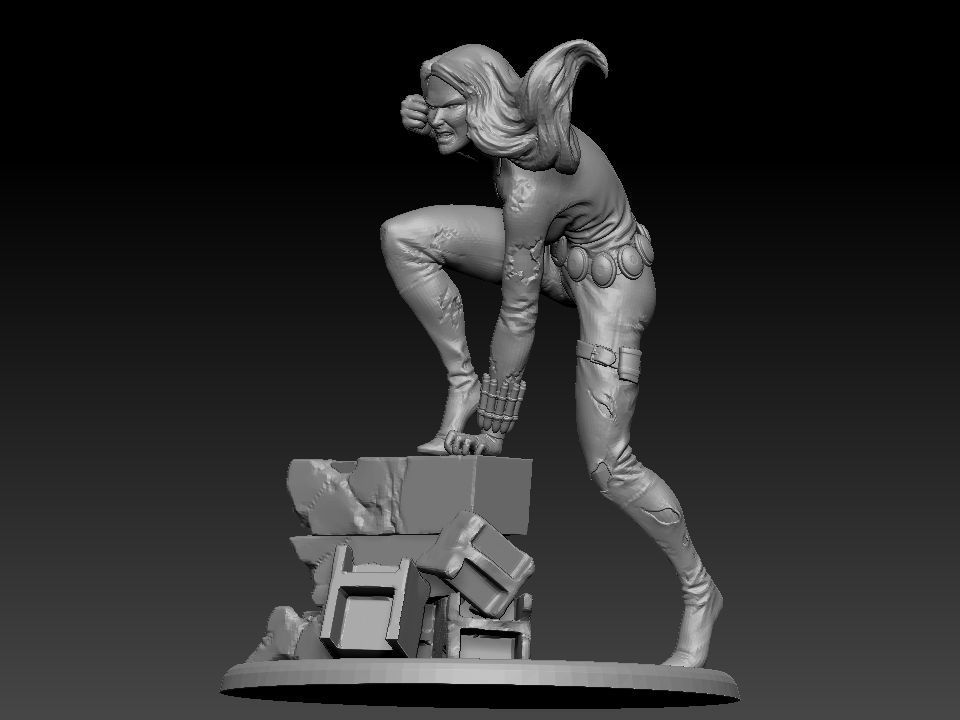 Black Widow ready to 3d print 3D model_2