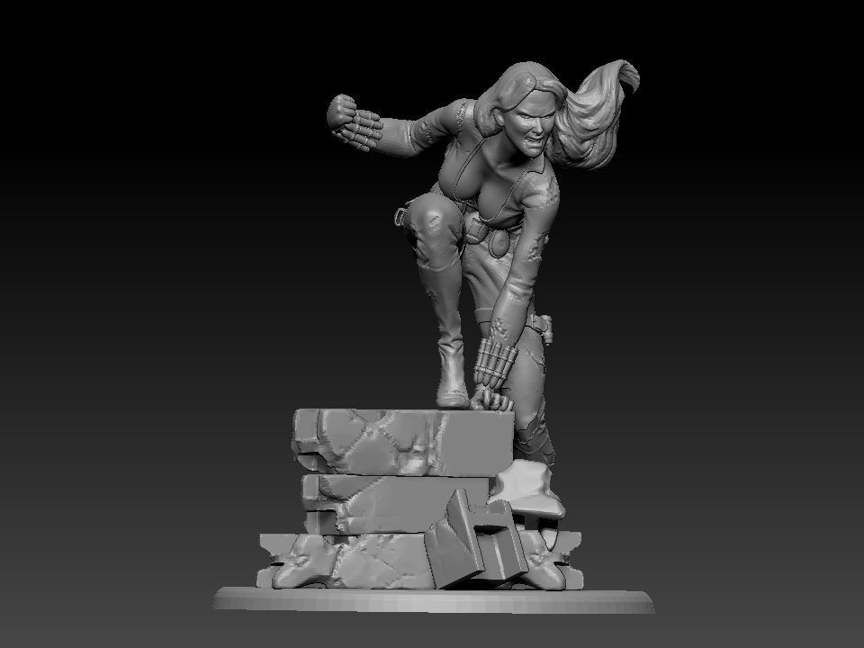 Black Widow ready to 3d print 3D model_7