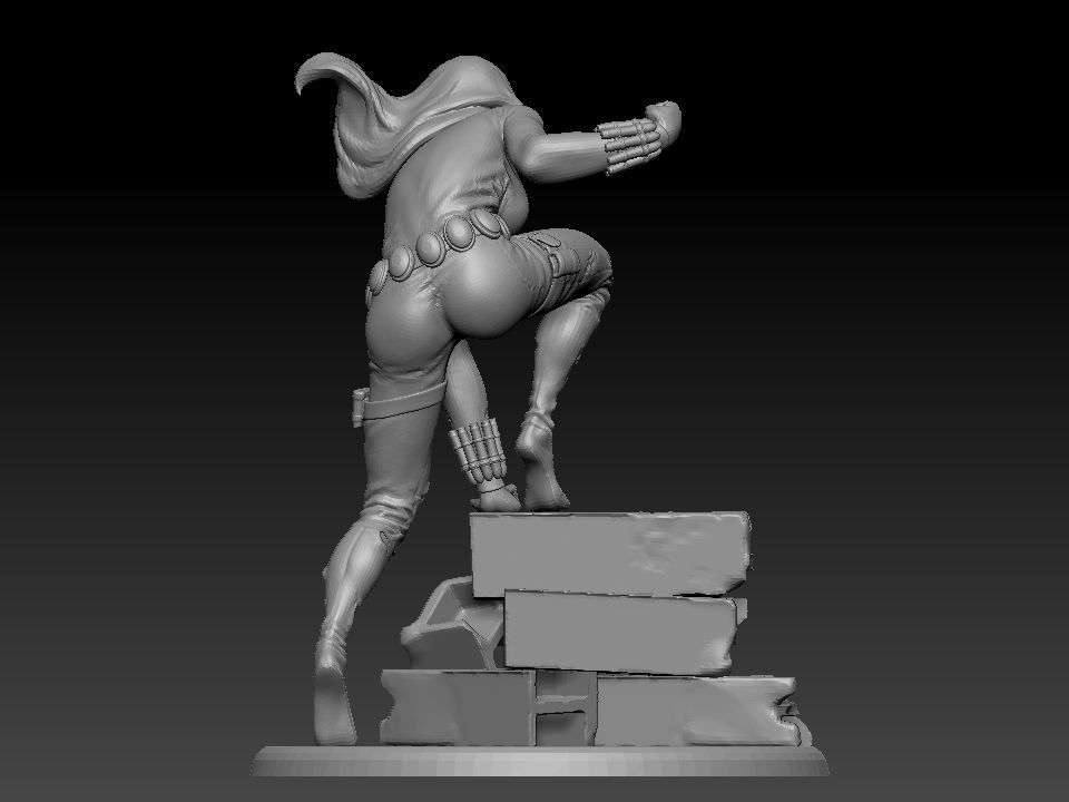 Black Widow ready to 3d print 3D model_4