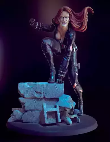 Black Widow ready to 3d print