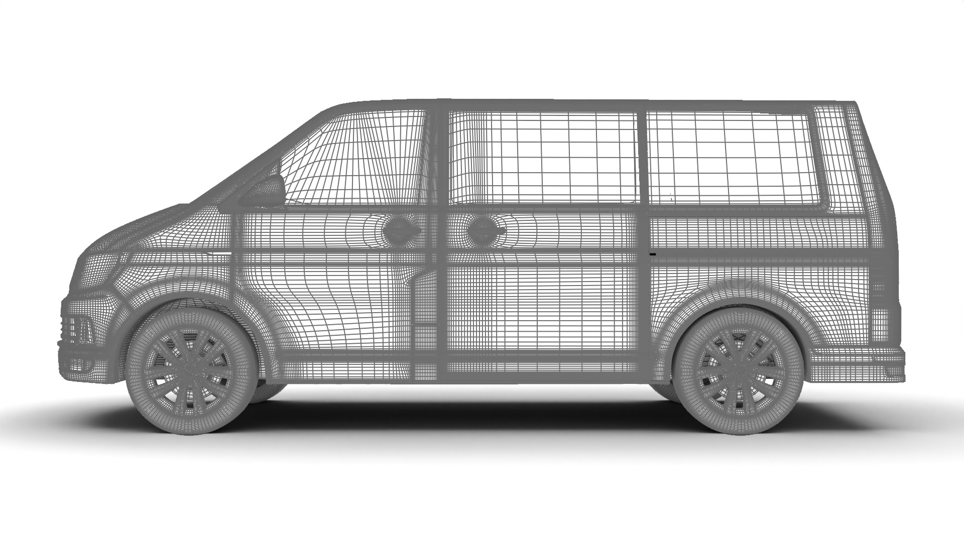 Volkswagen Tranporter T6 Multivan 2019 3d model  3D model_37