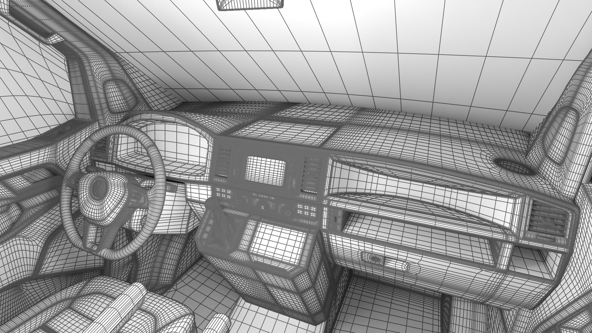 Volkswagen Tranporter T6 Multivan 2019 3d model  3D model_46