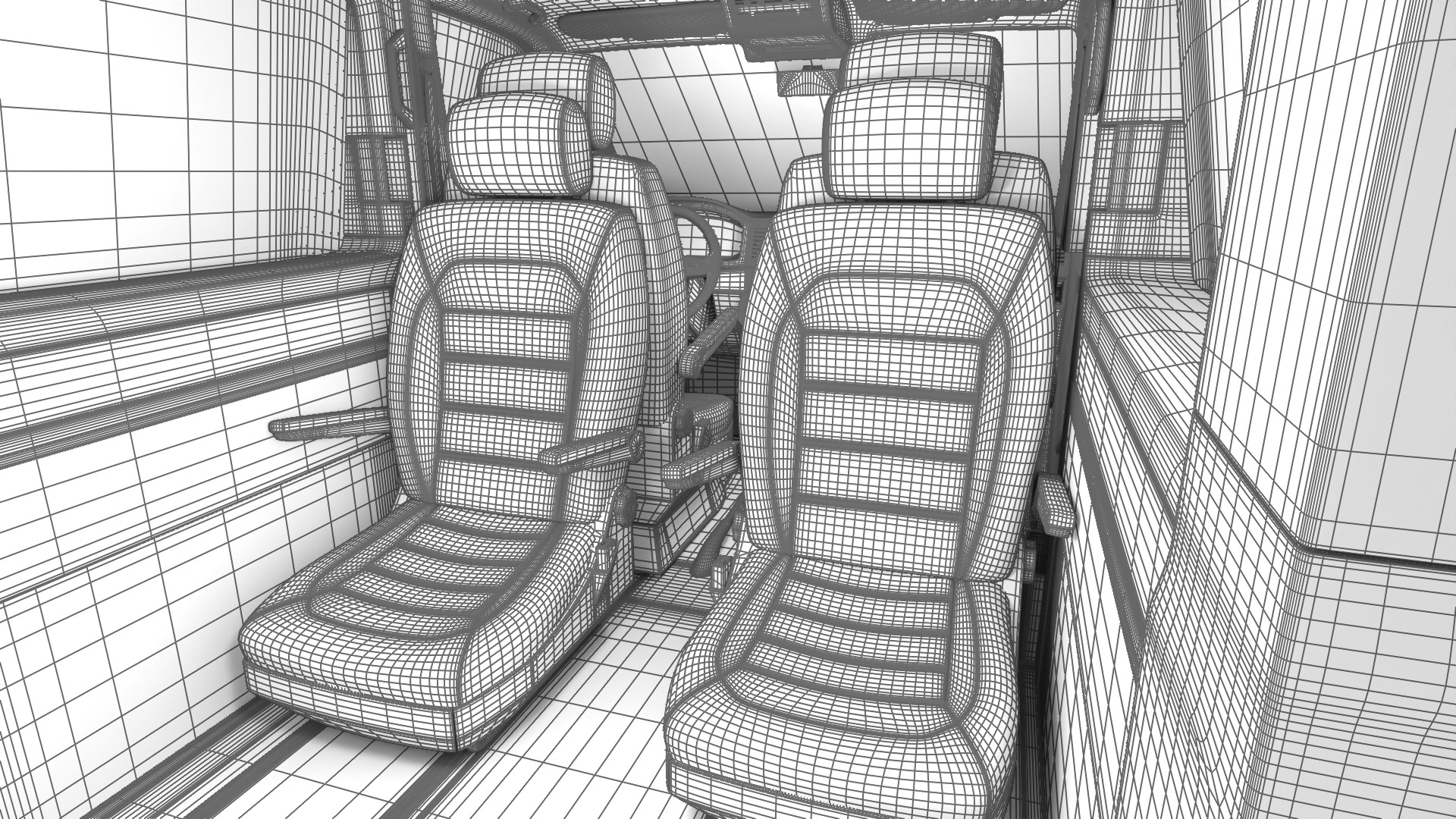 Volkswagen Tranporter T6 Multivan 2019 3d model  3D model_48