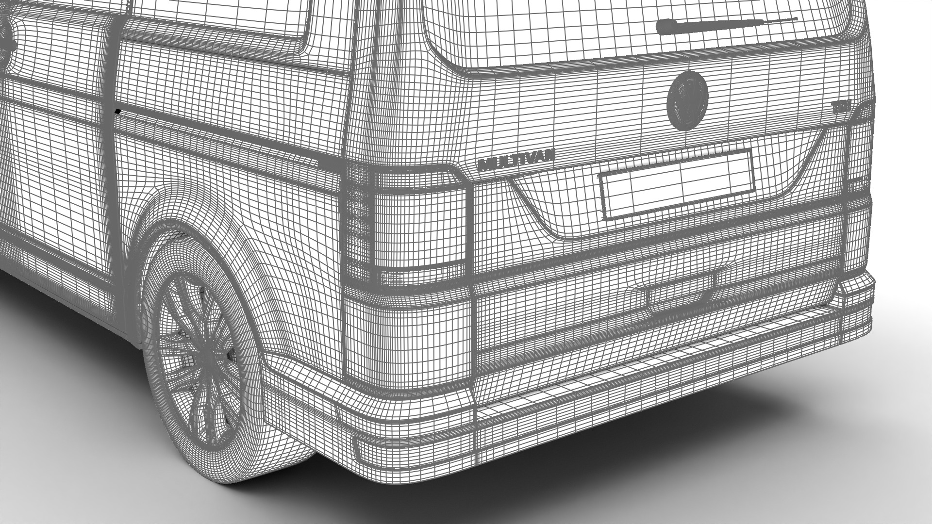 Volkswagen Tranporter T6 Multivan 2019 3d model  3D model_30