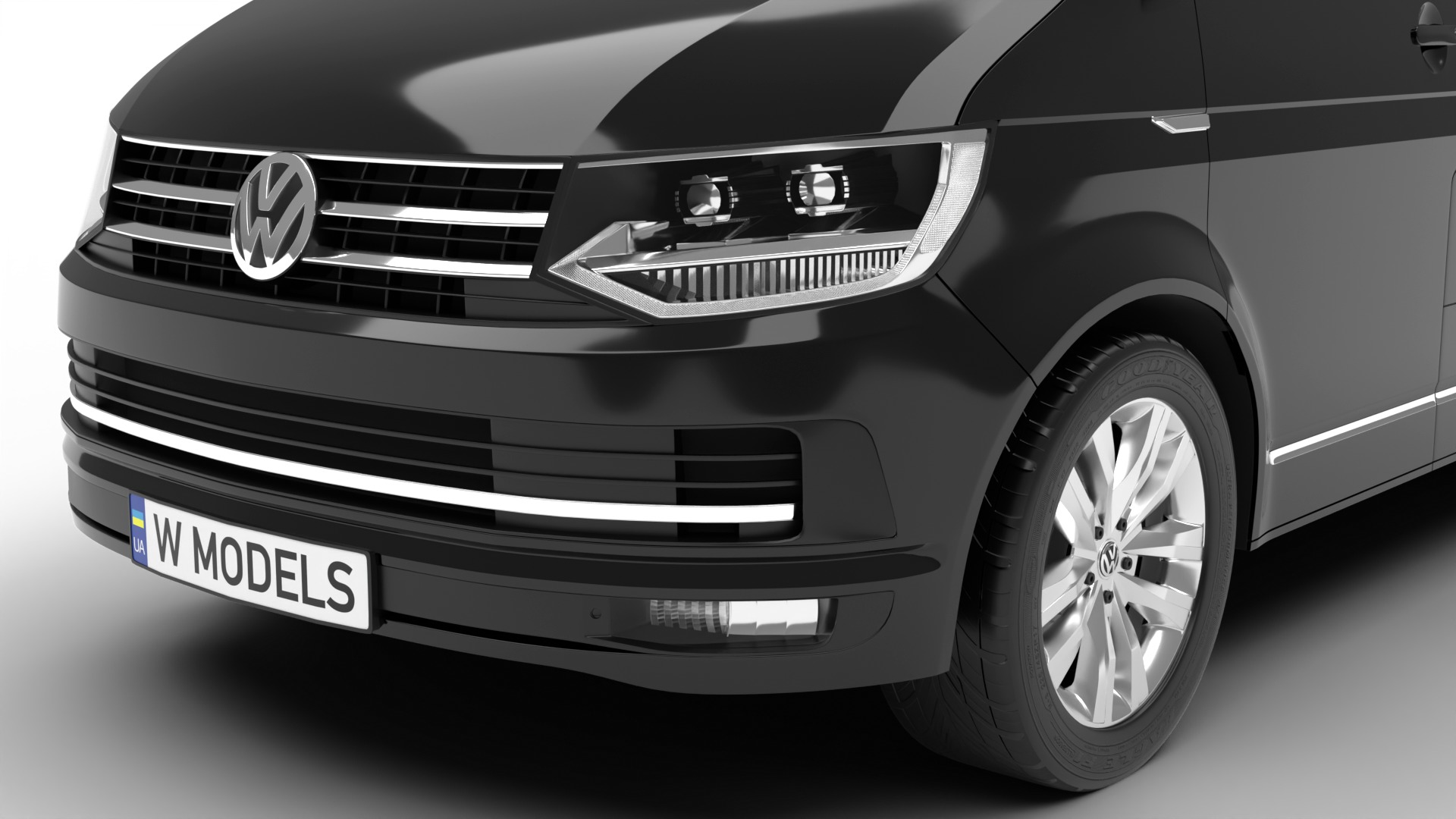 Volkswagen Tranporter T6 Multivan 2019 3d model  3D model_4