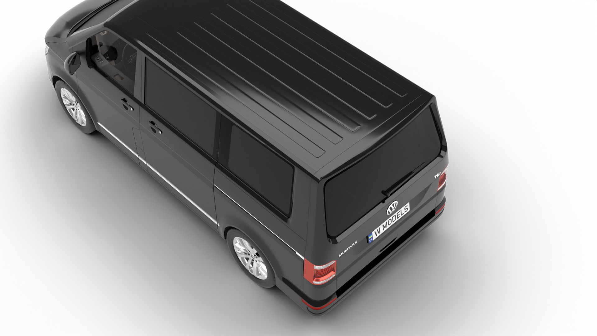 Volkswagen Tranporter T6 Multivan 2019 3d model  3D model_11