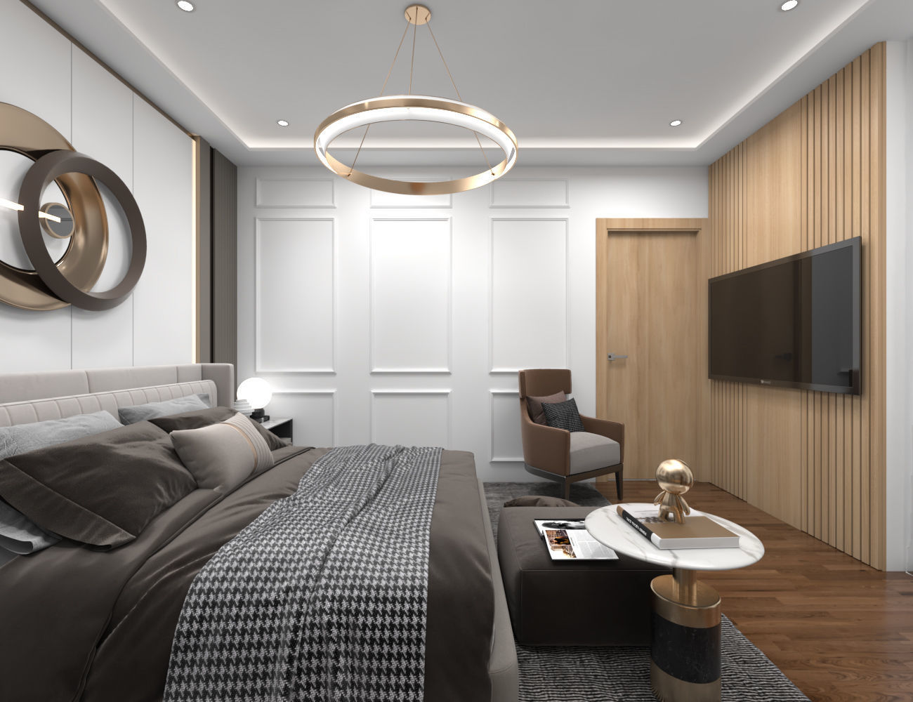 living room interior scene 3D model 3D model_7