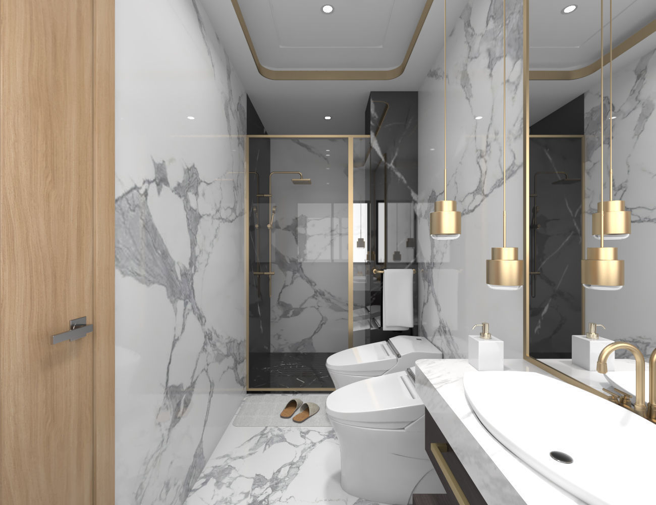 living room interior scene 3D model 3D model_12