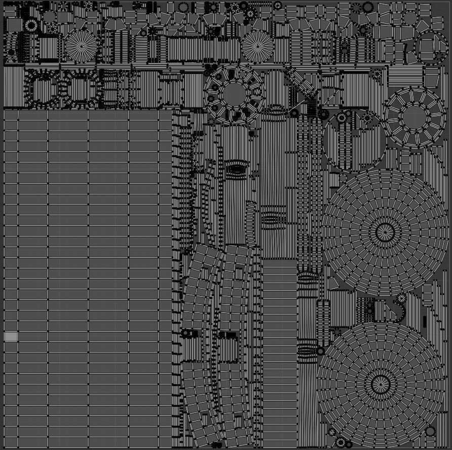 Vintage air compressor Low-poly 3D model_8