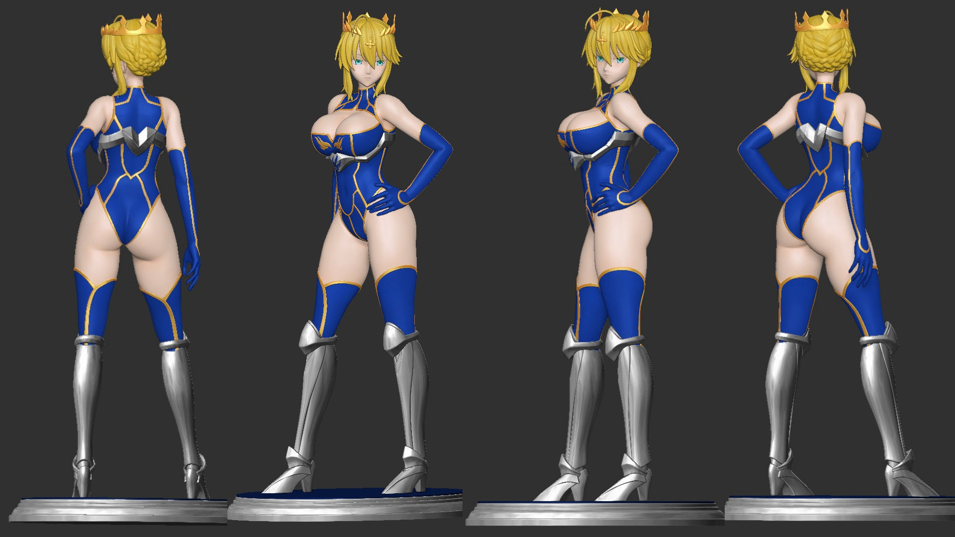 Artoria Pendragon 3D print model_1