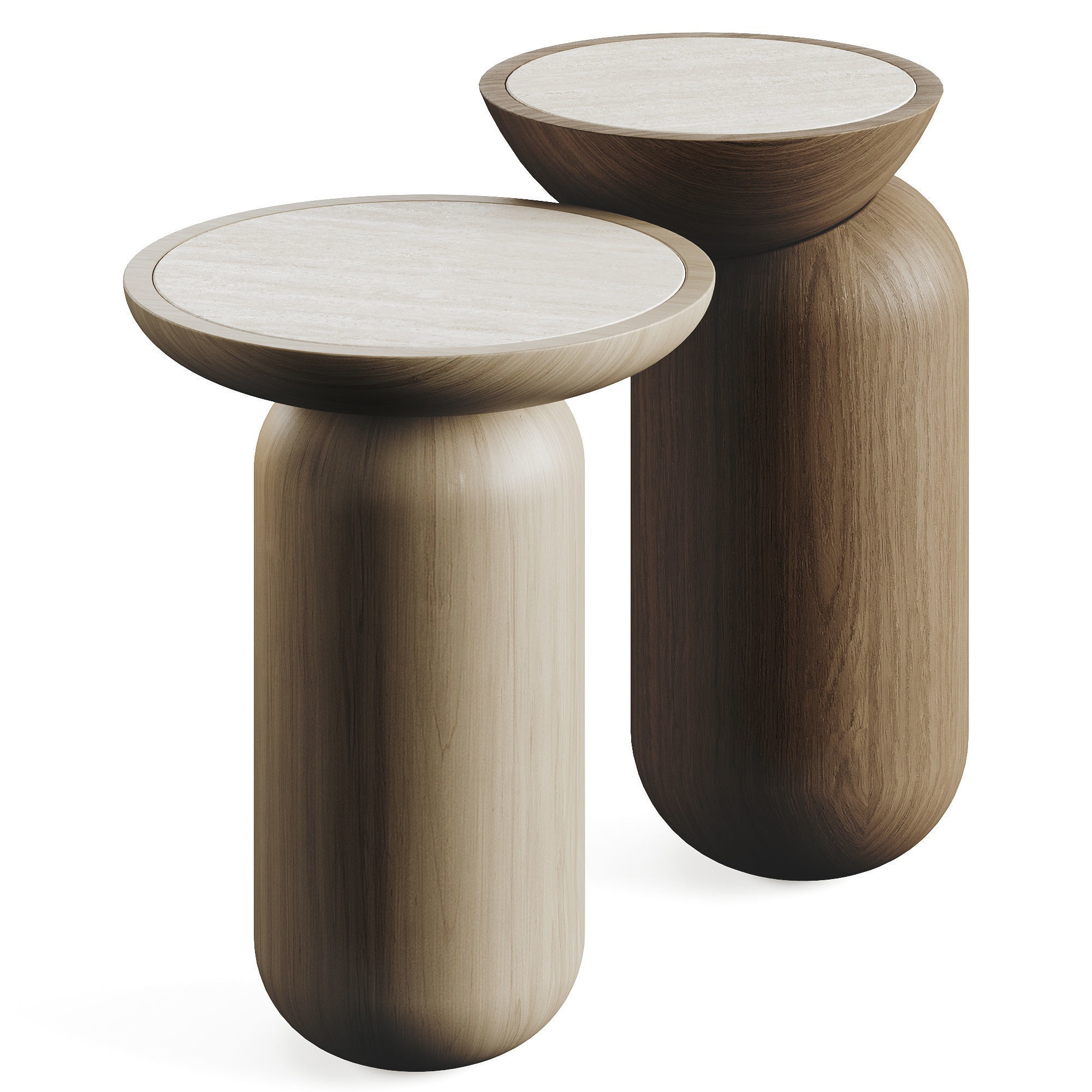 Mezcalitos Set Side Tables Low-poly 3D model_2