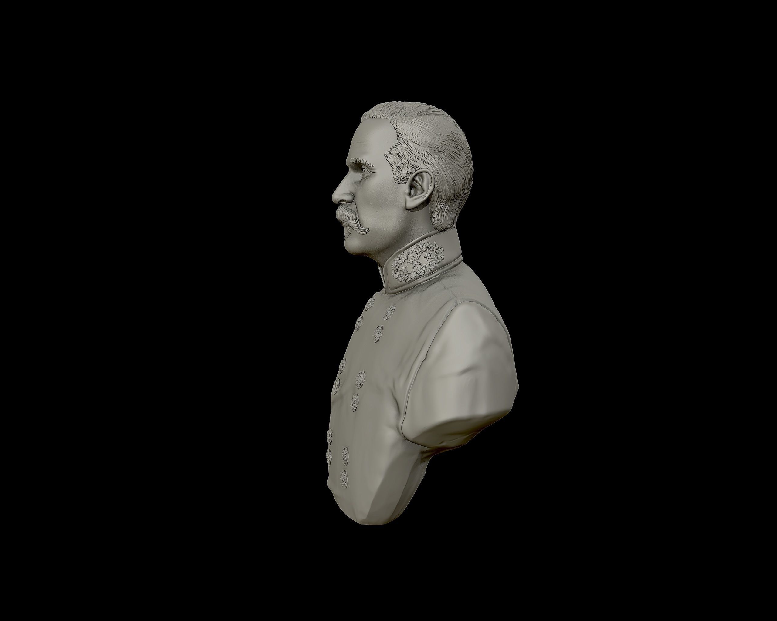 General Henry Heth bust sculpture  3D print model_19