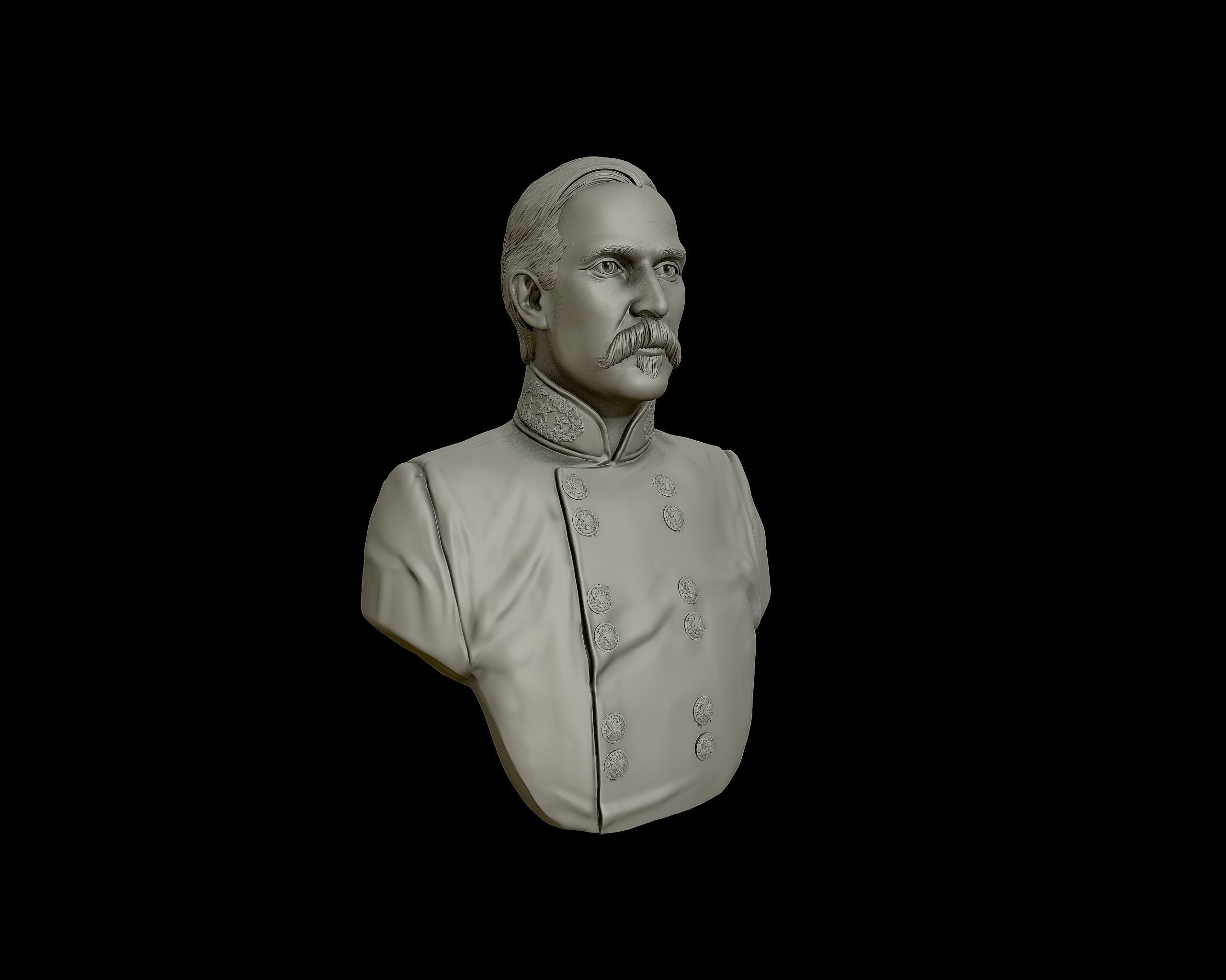 General Henry Heth bust sculpture  3D print model_24