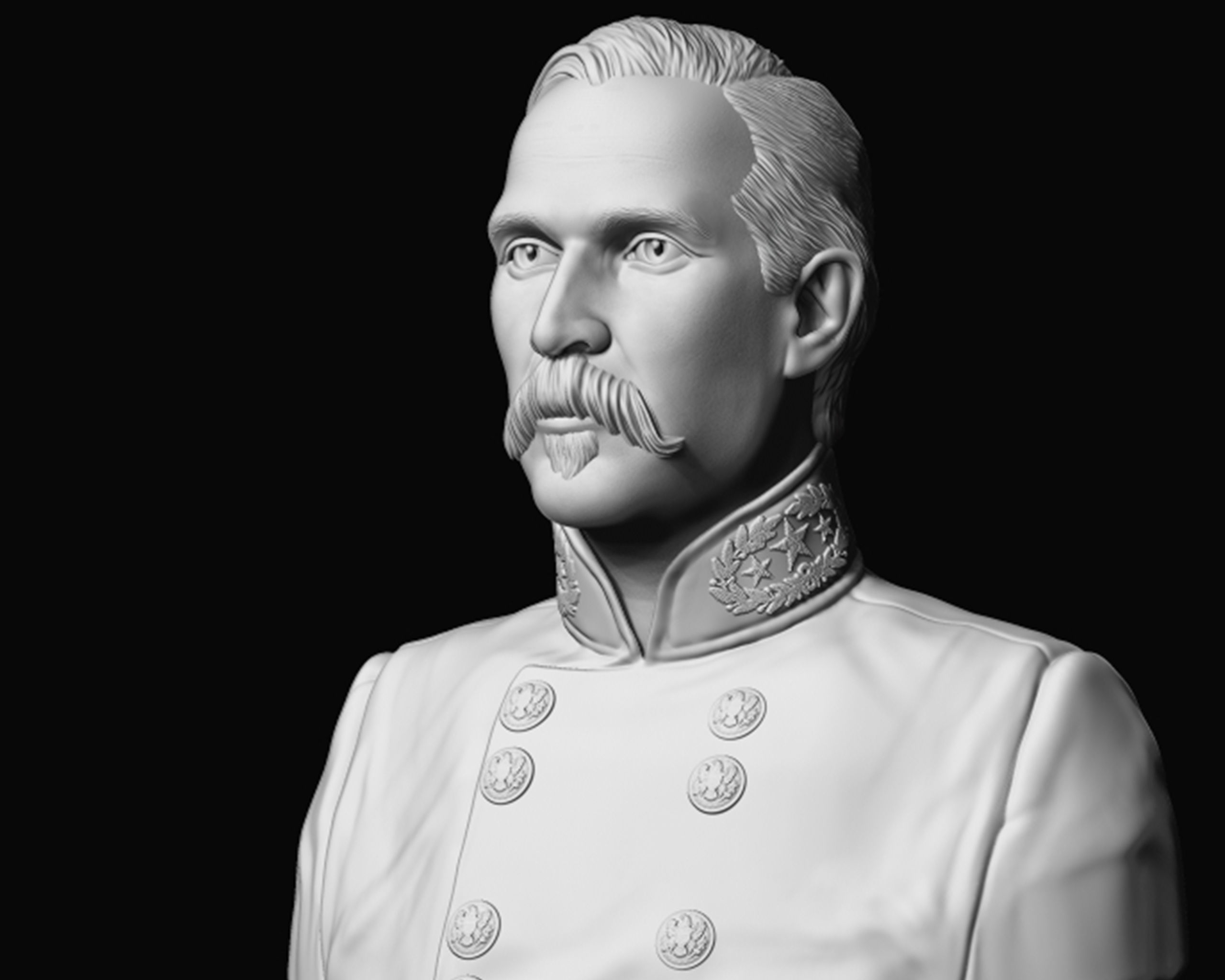 General Henry Heth bust sculpture  3D print model_6