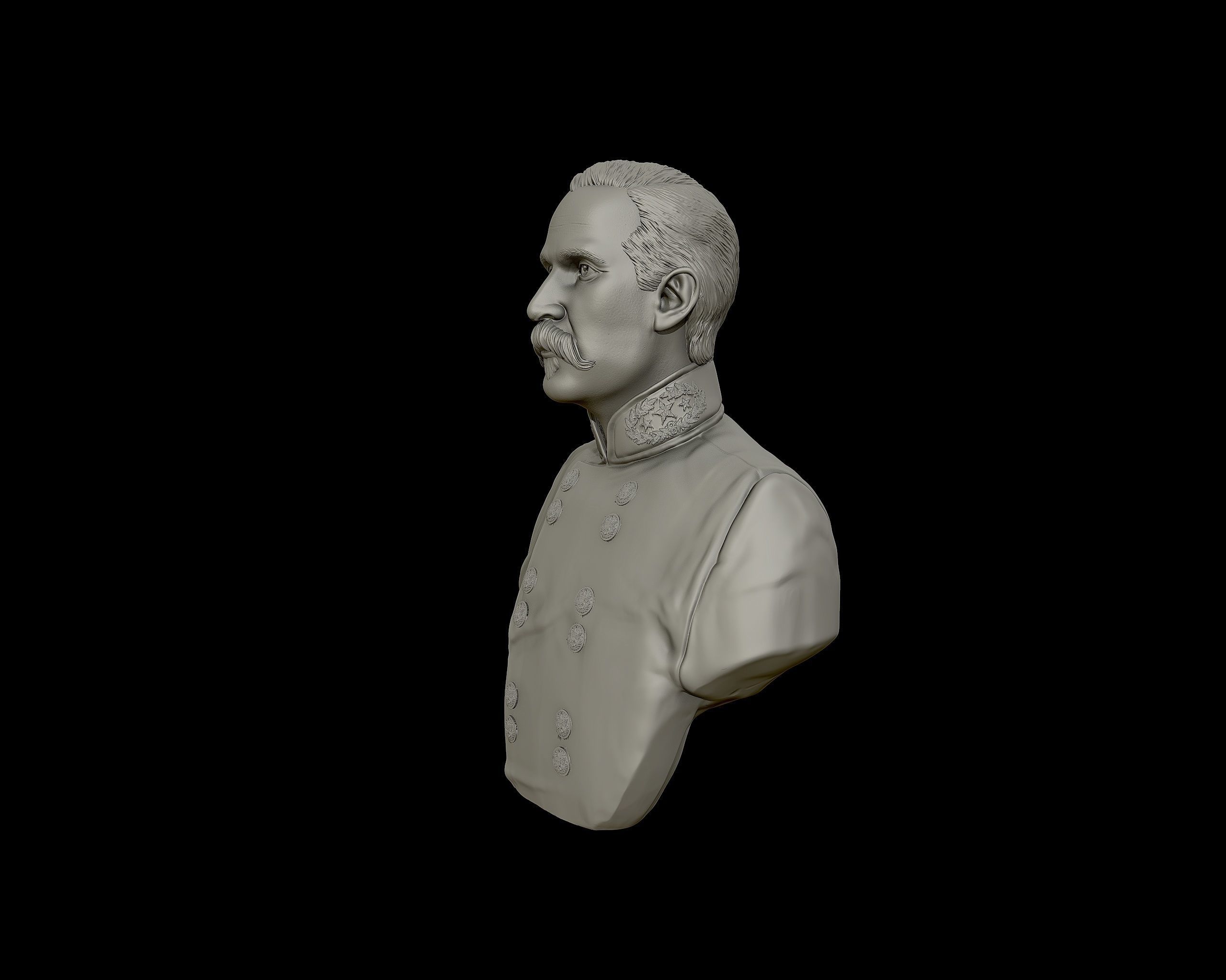General Henry Heth bust sculpture  3D print model_18