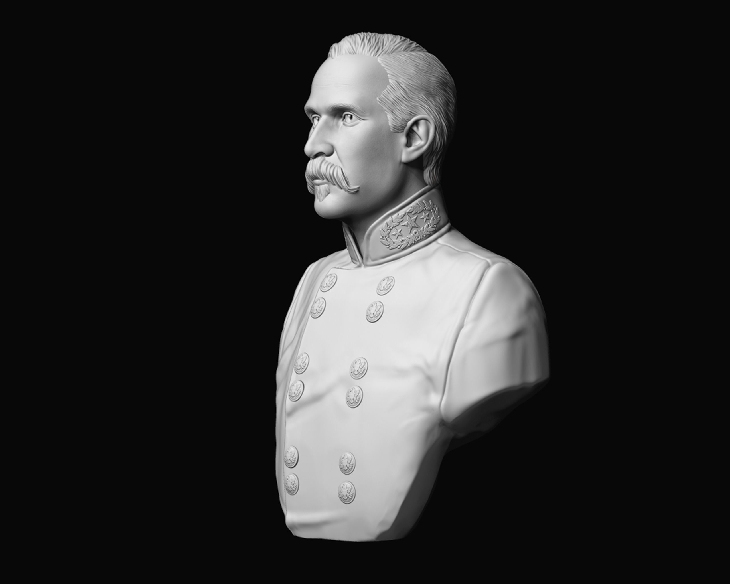General Henry Heth bust sculpture  3D print model_7