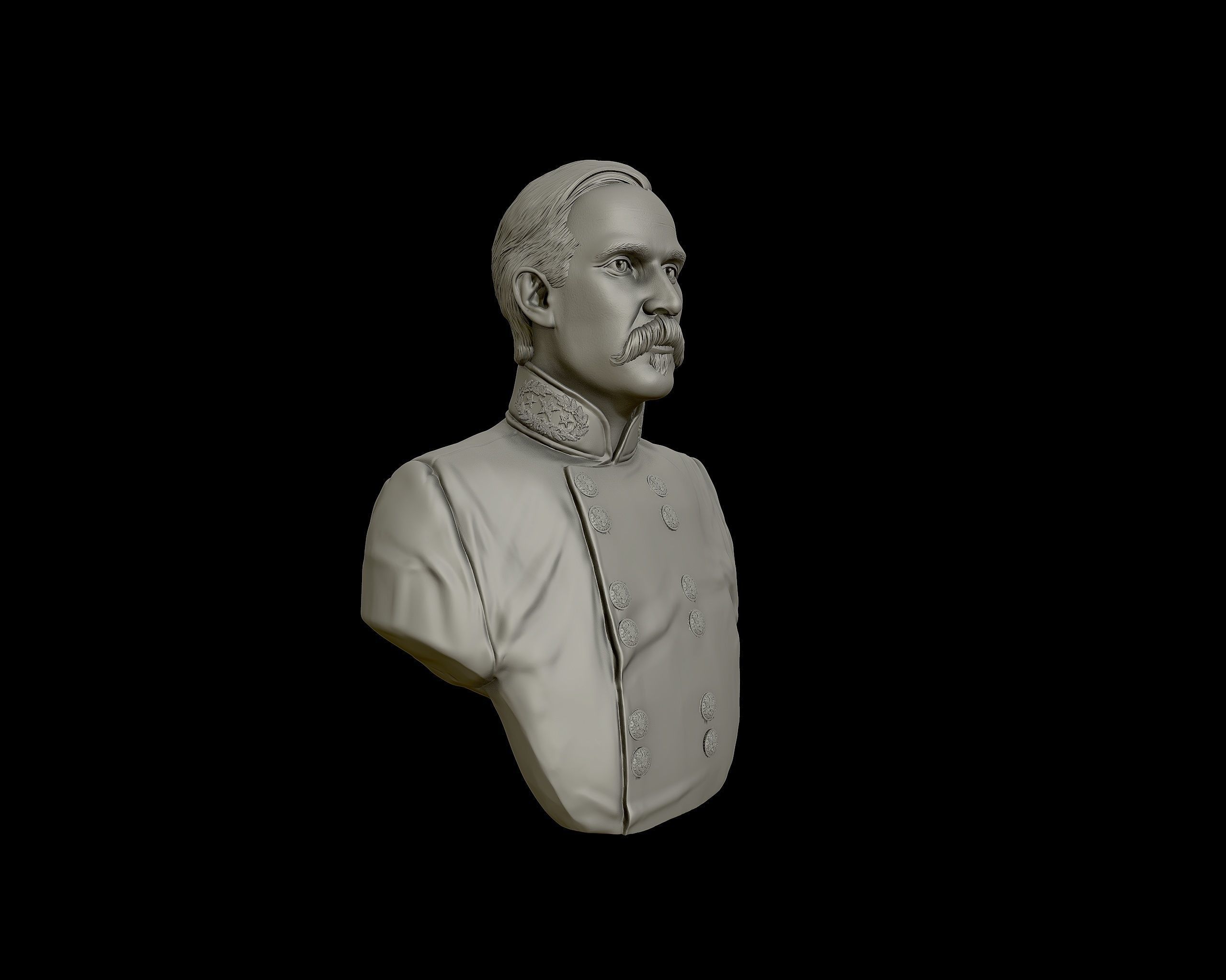 General Henry Heth bust sculpture  3D print model_23