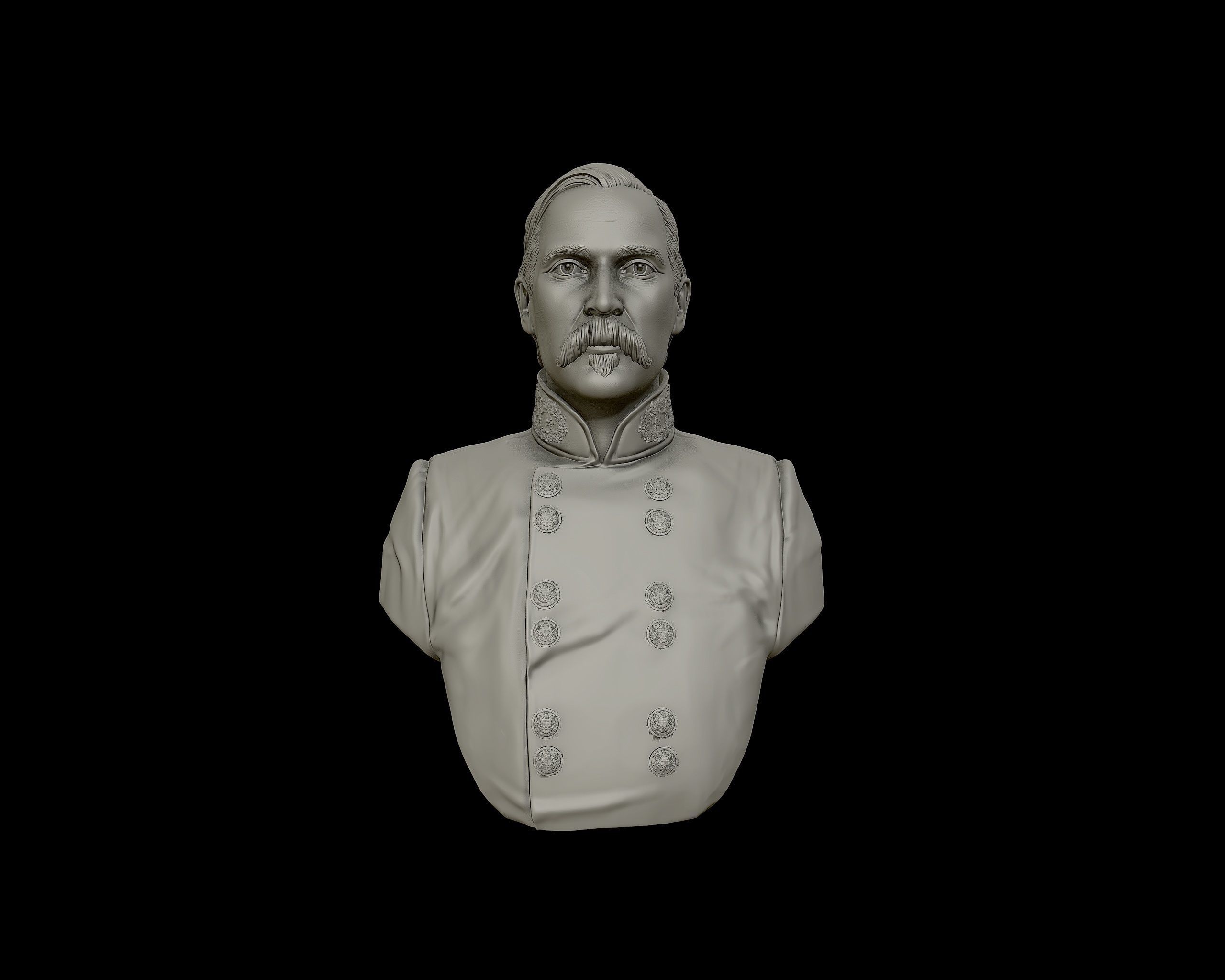 General Henry Heth bust sculpture  3D print model_14