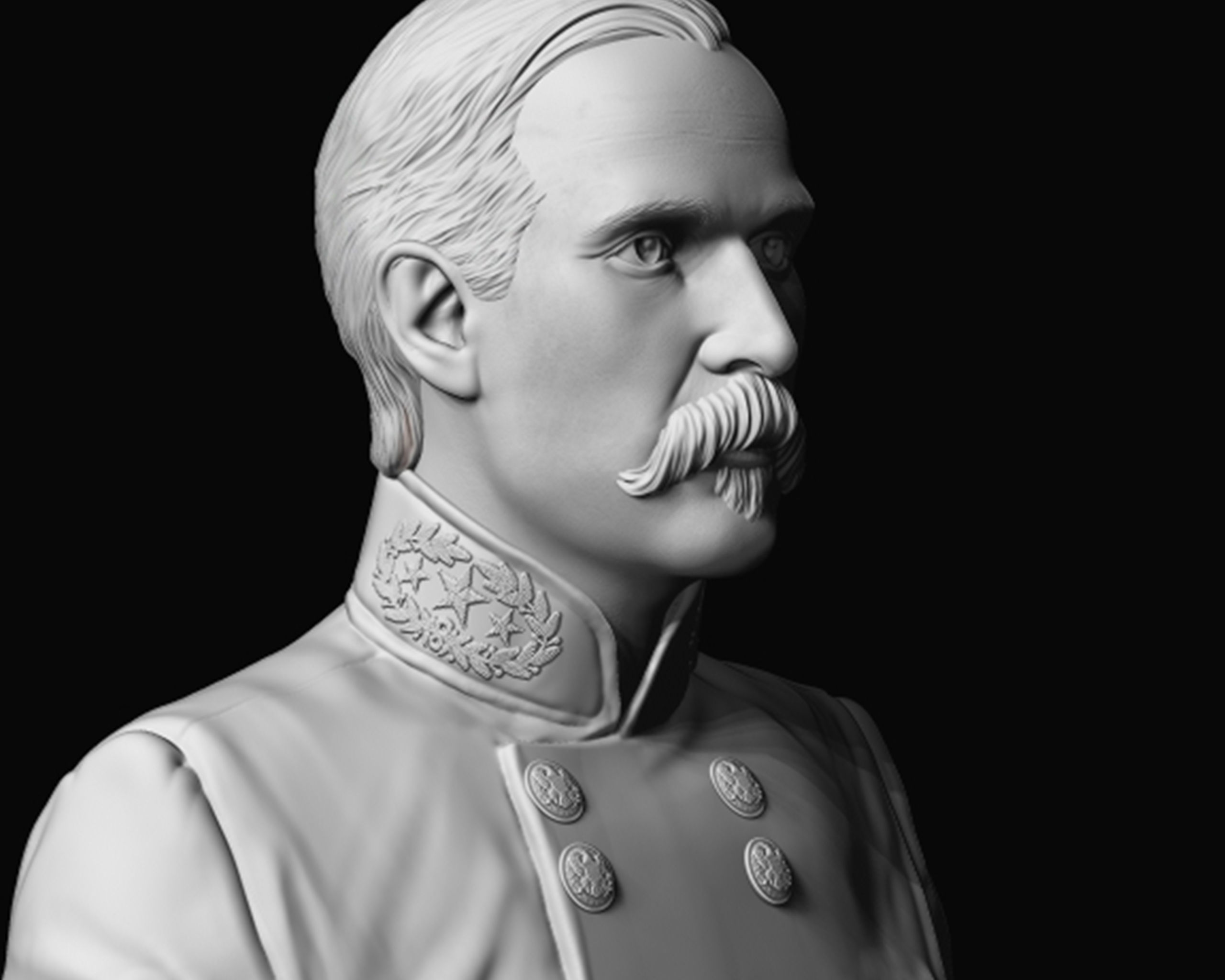 General Henry Heth bust sculpture  3D print model_5