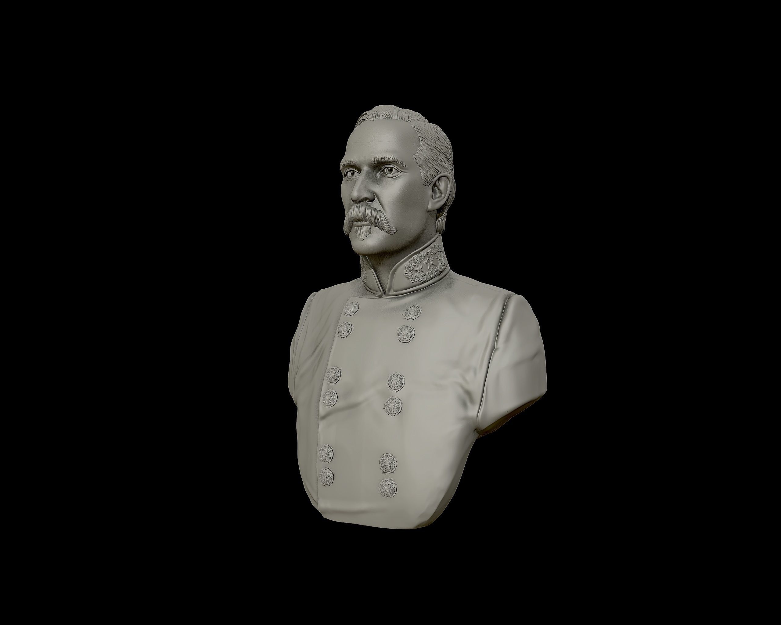 General Henry Heth bust sculpture  3D print model_16