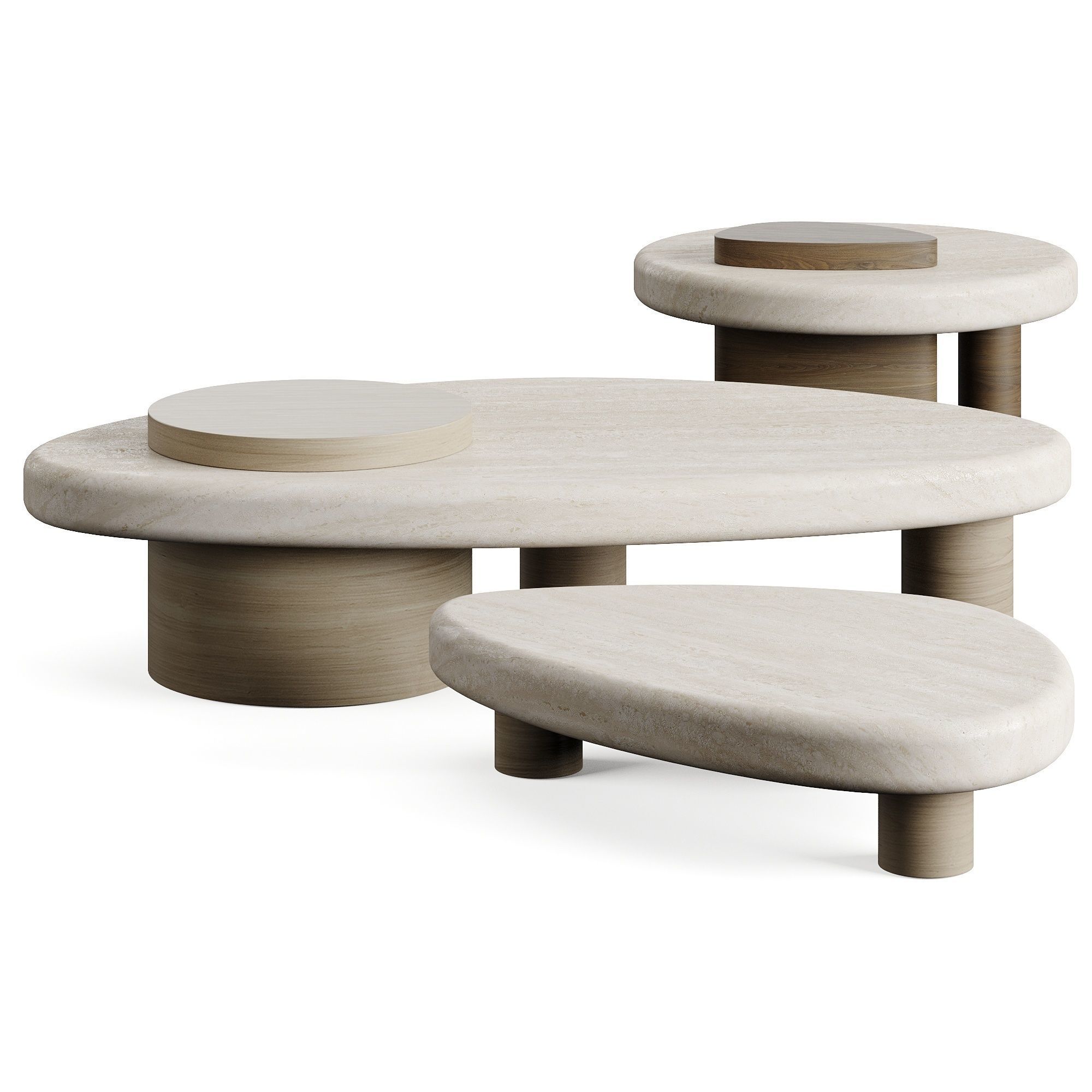 Trussardi Larry Coffee Table Low-poly 3D model_3